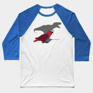 t-rex shadow - female eclectus parrot Baseball T-Shirt